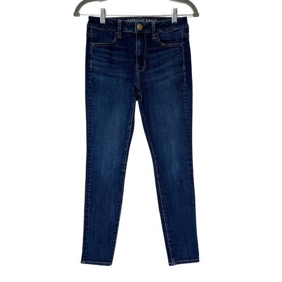 {AE American Eagle} "Hi-Rise Jegging" Slim Skinny Leg Stretch Denim Jeans - Picture 1 of 6